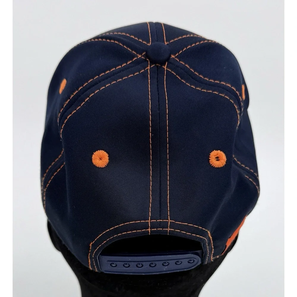 HUK Black & Orange Snapback 6 Panel Solid Trucker Baseball Cap Hat Youth NWOT